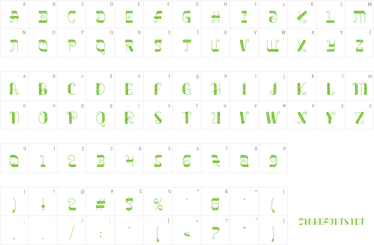 Font Glitch Sleigh preview